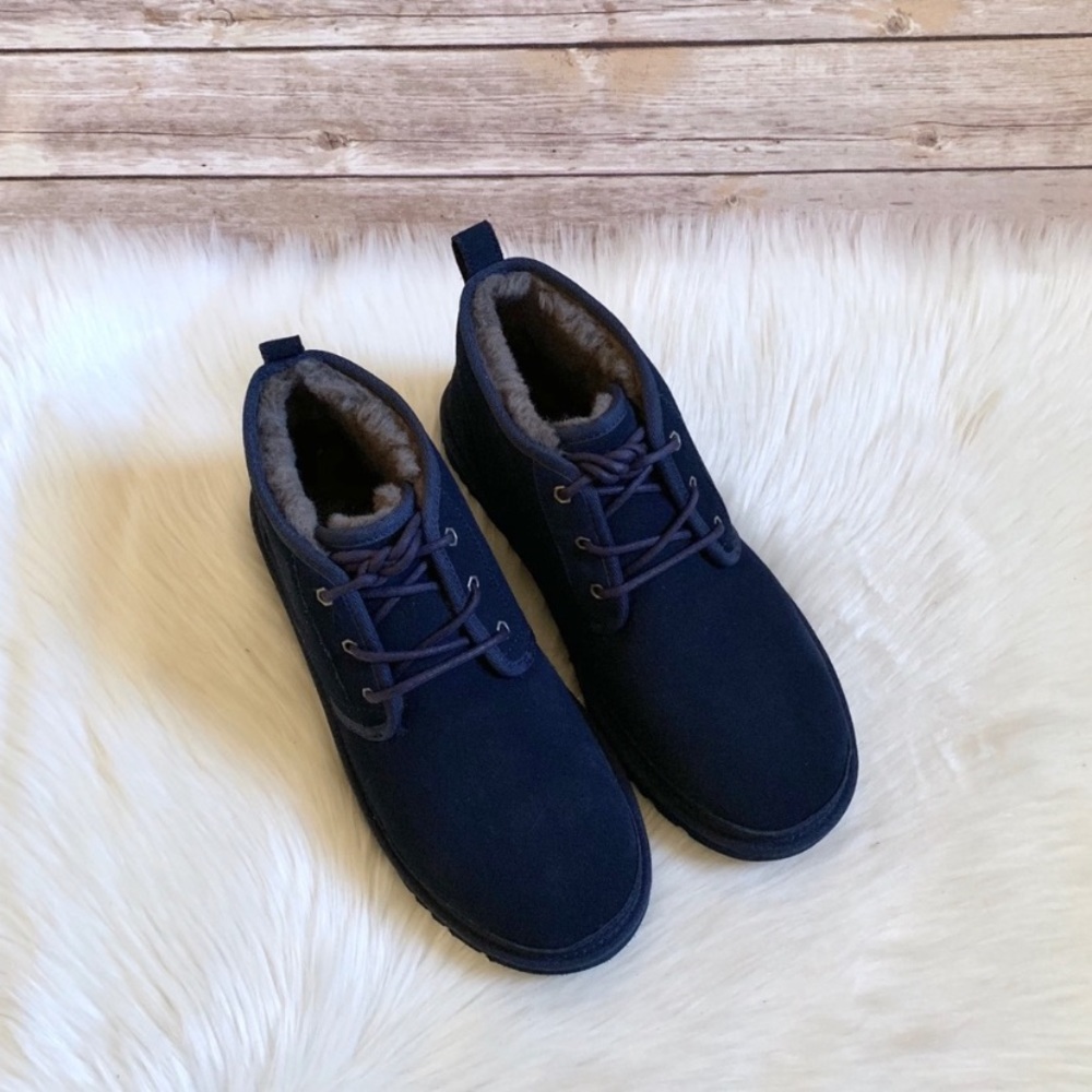 UGG Navy Neumel Chukka Boots - Picture 3 of 8